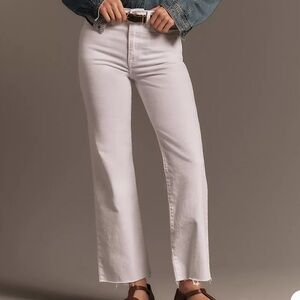FRAME le Jane crop high rise straight leg jean color BLANC (blush color) size 25